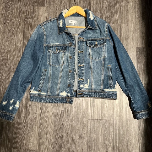 Cello  Blue Denim Jacket - Picture 8 of 11